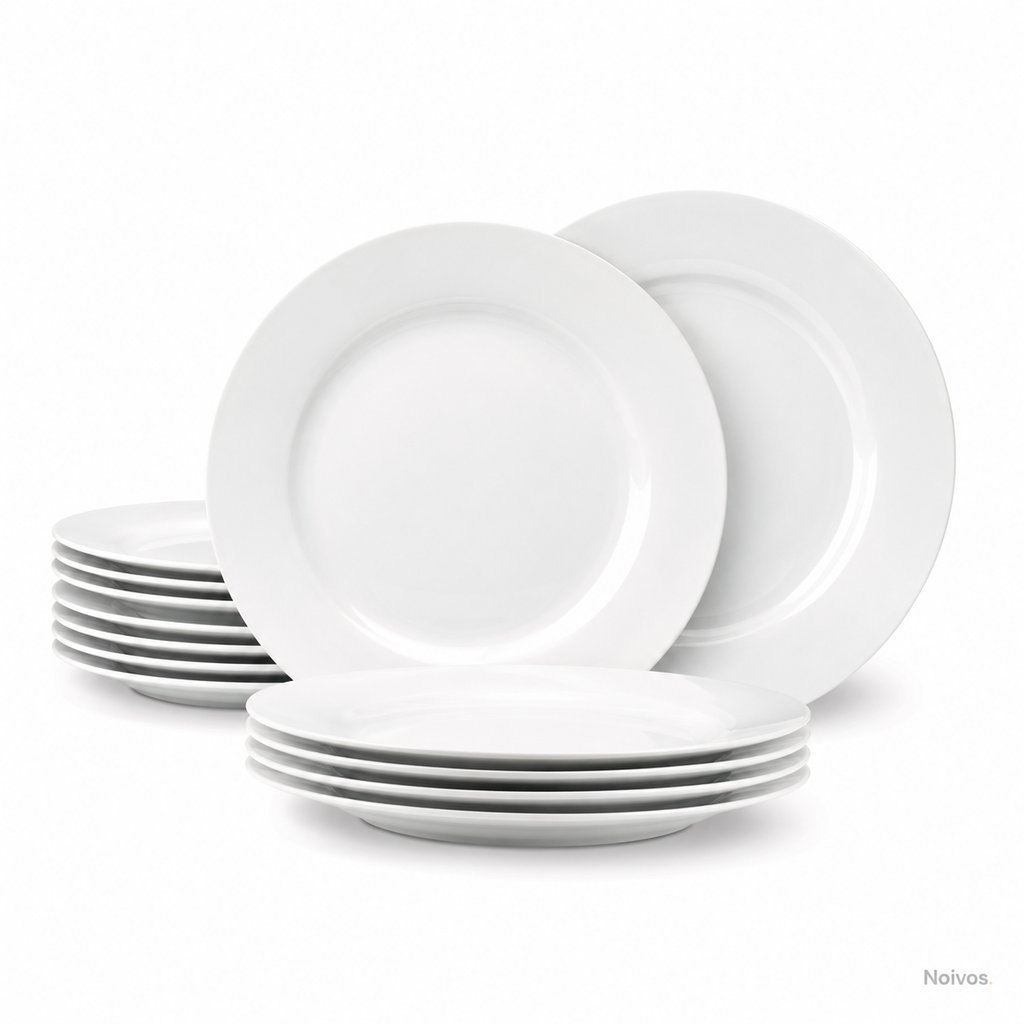 Jogo de Pratos de Porcelana