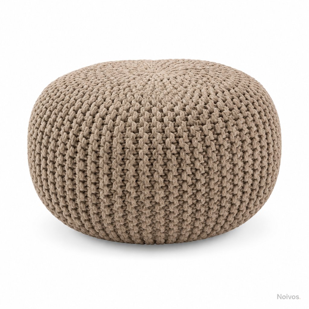 Puff Tricot Capuccino